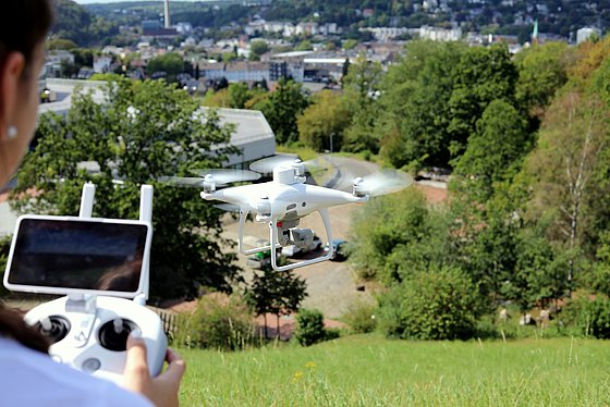 Drohnenbefliegung am Campus der BUW